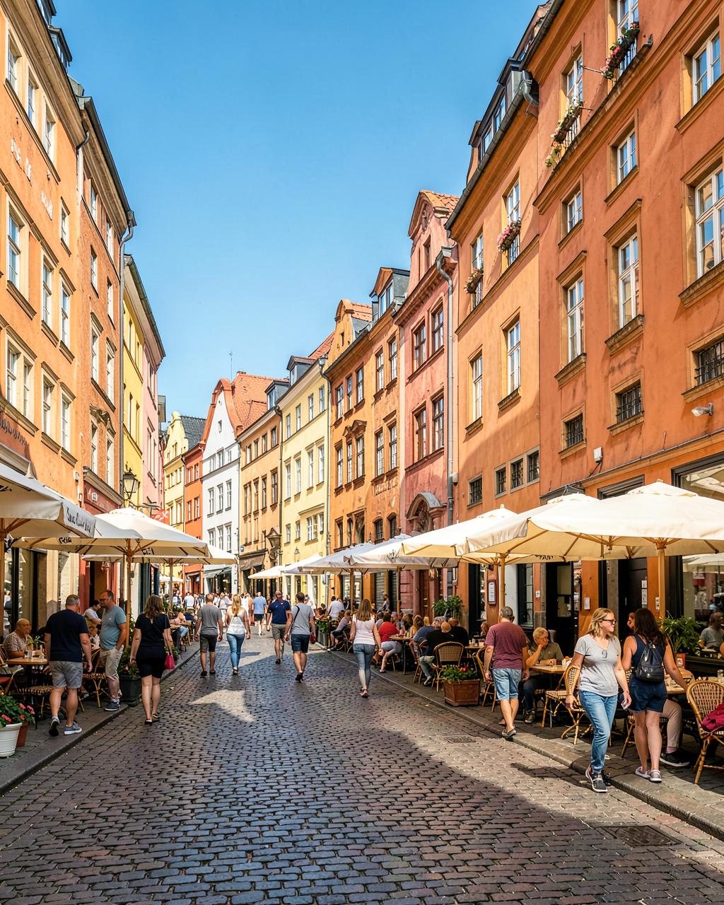 Gamla Stan old town in summer, Stockholm